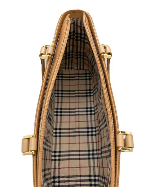 BURBERRY（バーバリー）BURBERRY (バーバリー) ハンドバッグ ベージュの古着・服飾アイテム