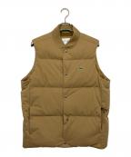 LACOSTEラコステ）の古着「ピケダウンベスト」｜ベージュ