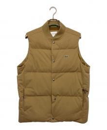 LACOSTE（ラコステ）の古着「ピケダウンベスト」｜ベージュ