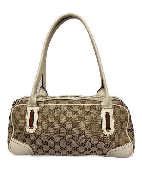 GUCCI（グッチ）GUCCI (グッチ) ミニボストンバッグ ベージュの古着・服飾アイテム