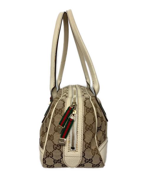 GUCCI（グッチ）GUCCI (グッチ) ミニボストンバッグ ベージュの古着・服飾アイテム