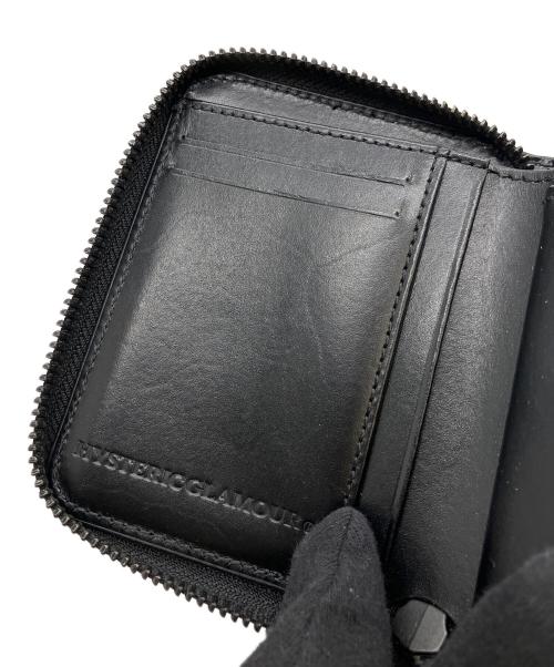 Hysteric Glamour（ヒステリックグラマー）Hysteric Glamour (ヒステリックグラマー) コンパクトウォレット ブラックの古着・服飾アイテム