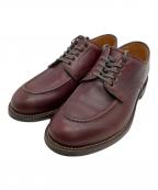 WHEEL ROBEウィールローブ）の古着「HEAVY STITCHING MOC TOE Uチップシューズ」｜ブラウン