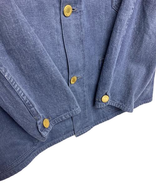 Heller's cafe（ヘラーズカフェ）HELLER'S CAFE (ヘラーズカフェ) カバーオール インディゴ サイズ:36の古着・服飾アイテム