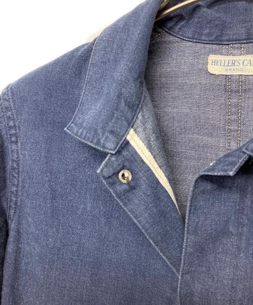 Heller's cafe（ヘラーズカフェ）HELLER'S CAFE (ヘラーズカフェ) カバーオール インディゴ サイズ:36の古着・服飾アイテム