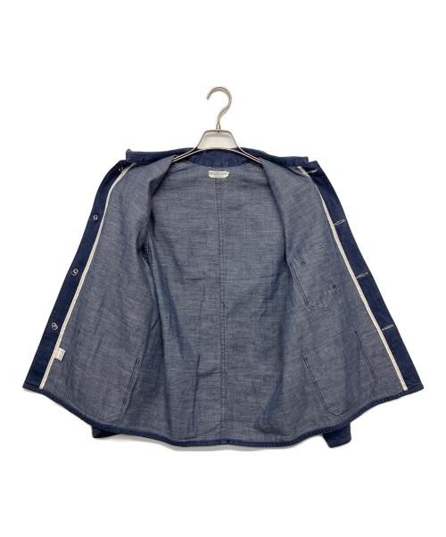 Heller's cafe（ヘラーズカフェ）HELLER'S CAFE (ヘラーズカフェ) カバーオール インディゴ サイズ:36の古着・服飾アイテム