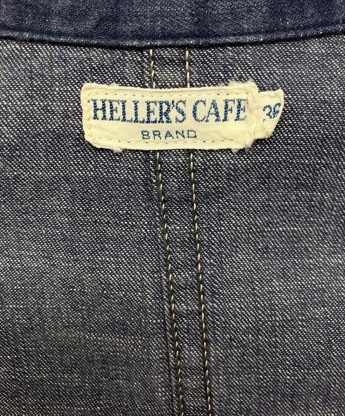 Heller's cafe（ヘラーズカフェ）HELLER'S CAFE (ヘラーズカフェ) カバーオール インディゴ サイズ:36の古着・服飾アイテム