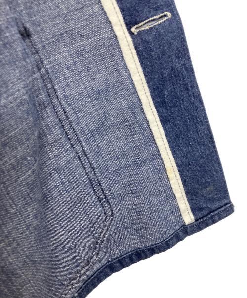 Heller's cafe（ヘラーズカフェ）HELLER'S CAFE (ヘラーズカフェ) カバーオール インディゴ サイズ:36の古着・服飾アイテム