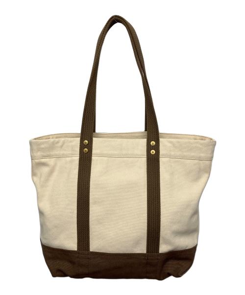 POLO RALPH LAUREN（ポロ・ラルフローレン）POLO RALPH LAUREN (ポロ・ラルフローレン) ベアトートバッグ ベージュの古着・服飾アイテム