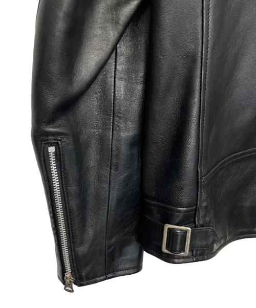 Schott（ショット）Schott (ショット) NEW DOUBLE BREST RIDERS　ライダースジャケット ブラック サイズ:L　の古着・服飾アイテム