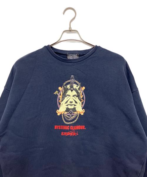 Hysteric Glamour（ヒステリックグラマー）Hysteric Glamour (ヒステリックグラマー) genzai (ゲンザイ) スウェット ネイビー サイズ:XLの古着・服飾アイテム