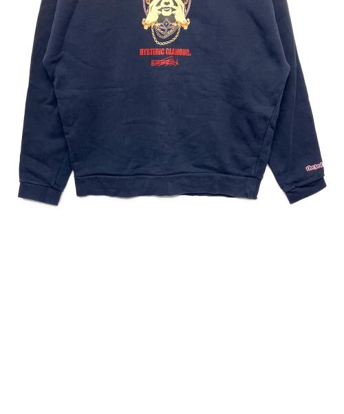Hysteric Glamour（ヒステリックグラマー）Hysteric Glamour (ヒステリックグラマー) genzai (ゲンザイ) スウェット ネイビー サイズ:XLの古着・服飾アイテム