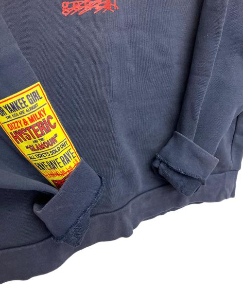 Hysteric Glamour（ヒステリックグラマー）Hysteric Glamour (ヒステリックグラマー) genzai (ゲンザイ) スウェット ネイビー サイズ:XLの古着・服飾アイテム
