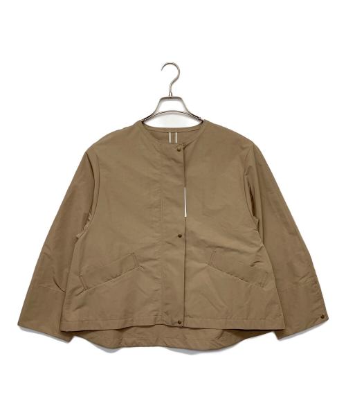 HUMAN WOMAN（ヒューマンウーマン）HUMAN WOMAN (ヒューマンウーマン) タフタノーカラーブルゾン グリーン サイズ:Mの古着・服飾アイテム