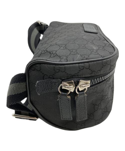 GUCCI（グッチ）GUCCI (グッチ) GGナイロン ショルダーバッグ ブラックの古着・服飾アイテム