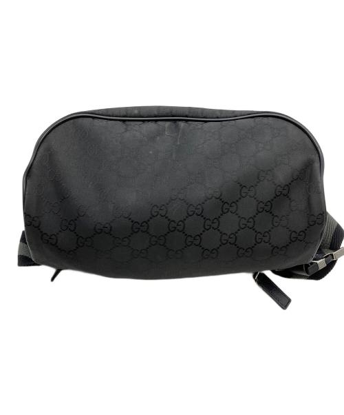 GUCCI（グッチ）GUCCI (グッチ) GGナイロン ショルダーバッグ ブラックの古着・服飾アイテム