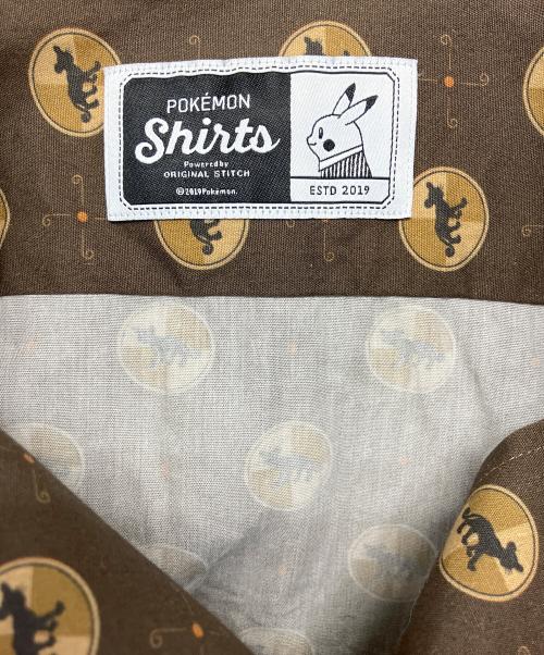 ポケットモンスター（ポケットモンスター）ポケットモンスター (ポケットモンスター) original stitch 長袖シャツ ブラウン サイズ:不明の古着・服飾アイテム