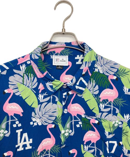 GENUINE MERCHANDISE（ジェニュイン マーチャンダイズ）GENUINE MERCHANDISE (ジェニュイン マーチャンダイズ) アロハシャツ ブルー サイズ:L　の古着・服飾アイテム