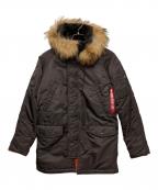 ALPHA INDUSTRIESアルファインダストリーズ）の古着「フライトジャケット」｜ブラウン