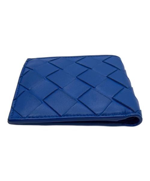 BOTTEGA VENETA（ボッテガベネタ）BOTTEGA VENETA (ボッテガベネタ) 2つ折り財布 ブルーの古着・服飾アイテム