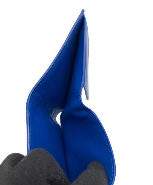 BOTTEGA VENETA（ボッテガベネタ）BOTTEGA VENETA (ボッテガベネタ) 2つ折り財布 ブルーの古着・服飾アイテム