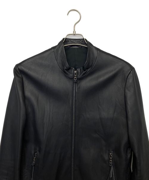 EPOCA UOMO（エポカ ウォモ）EPOCA UOMO (エポカ ウォモ) レザージャケット ブラック サイズ:46の古着・服飾アイテム