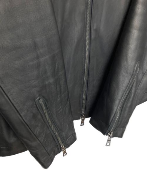 EPOCA UOMO（エポカ ウォモ）EPOCA UOMO (エポカ ウォモ) レザージャケット ブラック サイズ:46の古着・服飾アイテム