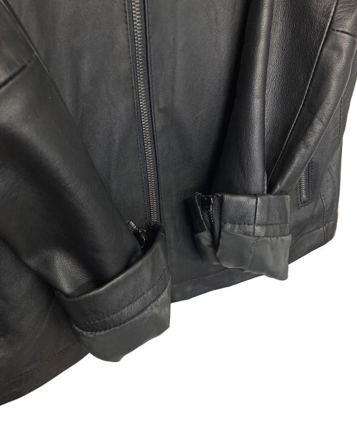 EPOCA UOMO（エポカ ウォモ）EPOCA UOMO (エポカ ウォモ) レザージャケット ブラック サイズ:46の古着・服飾アイテム