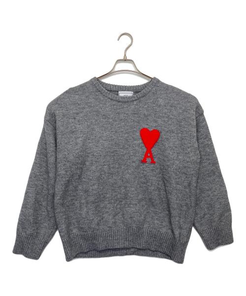AMI Alexandre Mattiussi（アミアレクサンドルマテュッシ）AMI Alexandre Mattiussi (アミアレクサンドルマテュッシ) 厚手ニット グレー サイズ:2XLの古着・服飾アイテム