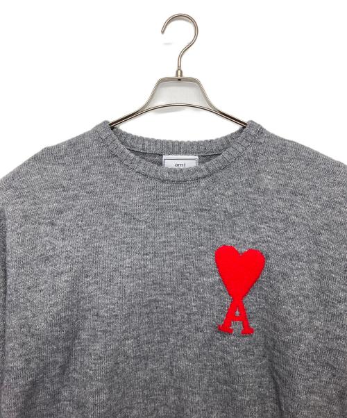 AMI Alexandre Mattiussi（アミアレクサンドルマテュッシ）AMI Alexandre Mattiussi (アミアレクサンドルマテュッシ) 厚手ニット グレー サイズ:2XLの古着・服飾アイテム