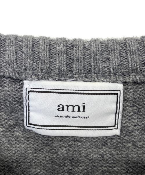 AMI Alexandre Mattiussi（アミアレクサンドルマテュッシ）AMI Alexandre Mattiussi (アミアレクサンドルマテュッシ) 厚手ニット グレー サイズ:2XLの古着・服飾アイテム