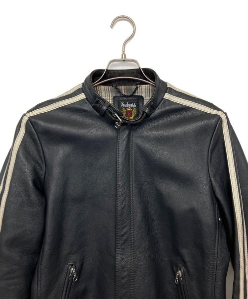 Schott（ショット）Schott (ショット) レザージャケット ブラック サイズ:Mの古着・服飾アイテム