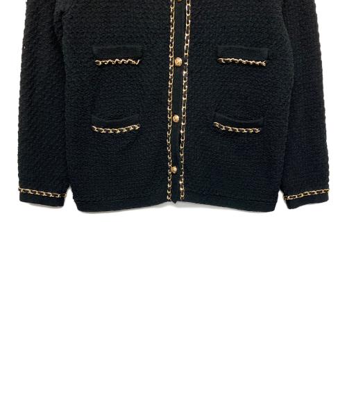 Loulou Willoughby（ルルウィルビー）Loulou Willoughby (ルルウィルビー) 厚手カーディガン ブラック サイズ:2の古着・服飾アイテム