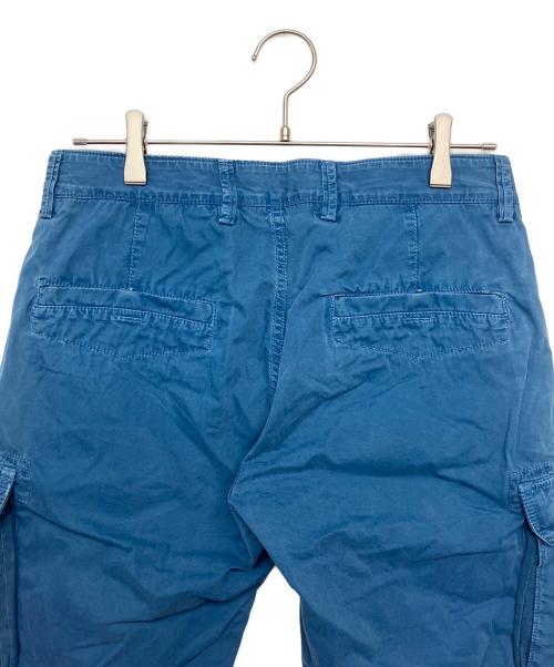 STONE ISLAND（ストーンアイランド）STONE ISLAND (ストーンアイランド) ガーメントダイカーゴショートパンツ ブルー サイズ:73.5cm W29の古着・服飾アイテム