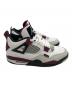 中古・古着 NIKE (ナイキ) Paris Saint-Germain (パリサンジェルマン) AIR JORDAN 4 RETRO White Bordeaux Neutral Gray　スニーカー ホワイト×パープル サイズ:29cm：15000円