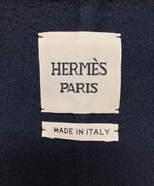HERMES（エルメス）HERMES (エルメス) カシミヤコート ブラック サイズ:36の古着・服飾アイテム