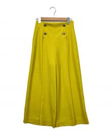 Pinky & Dianne（ピンキーアンドダイアン）の古着「ワイドパンツ」｜イエロー