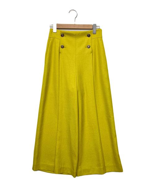 Pinky & Dianne（ピンキーアンドダイアン）Pinky & Dianne (ピンキーアンドダイアン) ワイドパンツ イエロー サイズ:38の古着・服飾アイテム