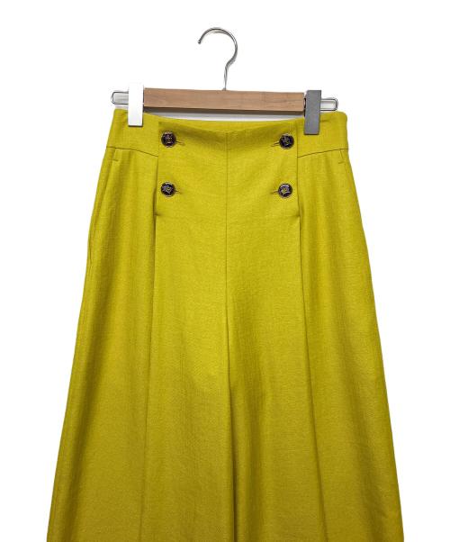 Pinky & Dianne（ピンキーアンドダイアン）Pinky & Dianne (ピンキーアンドダイアン) ワイドパンツ イエロー サイズ:38の古着・服飾アイテム