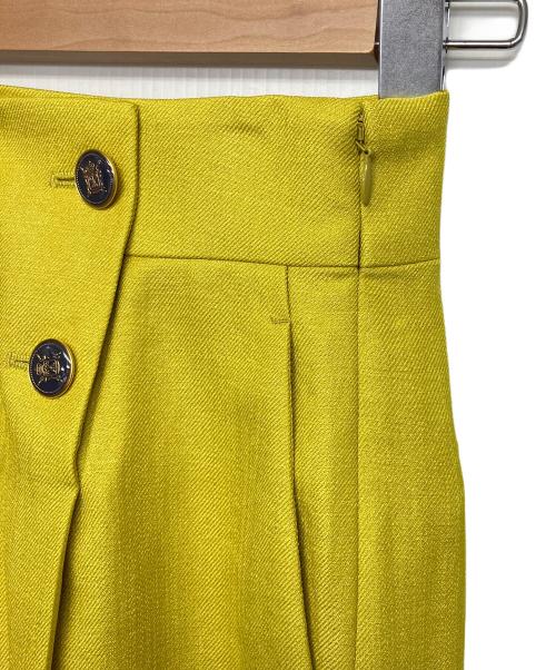 Pinky & Dianne（ピンキーアンドダイアン）Pinky & Dianne (ピンキーアンドダイアン) ワイドパンツ イエロー サイズ:38の古着・服飾アイテム