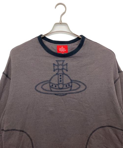 Vivienne Westwood RED LABEL（ヴィヴィアンウエストウッドレッドレーベル）Vivienne Westwood RED LABEL (ヴィヴィアンウエストウッドレッドレーベル) スウェットワンピース ブラウン サイズ:00の古着・服飾アイテム