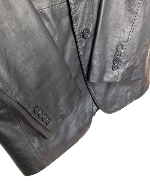 BURBERRY BLACK LABEL（バーバリーブラックレーベル）BURBERRY BLACK LABEL (バーバリーブラックレーベル) レザージャケット ブラック サイズ:Mの古着・服飾アイテム