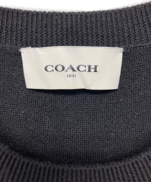 COACH（コーチ）COACH (コーチ) ニットワンピース ブラック サイズ:FREEの古着・服飾アイテム
