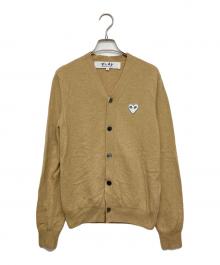 PLAY COMME des GARCONS（プレイコムデギャルソン）の古着「薄手カーディガン」｜ベージュ