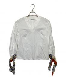 Christian Dior（クリスチャン ディオール）の古着「長袖ブラウス」｜ホワイト