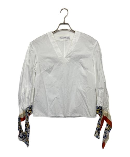 Christian Dior（クリスチャン ディオール）Christian Dior (クリスチャン ディオール) 長袖ブラウス ホワイト サイズ:36の古着・服飾アイテム
