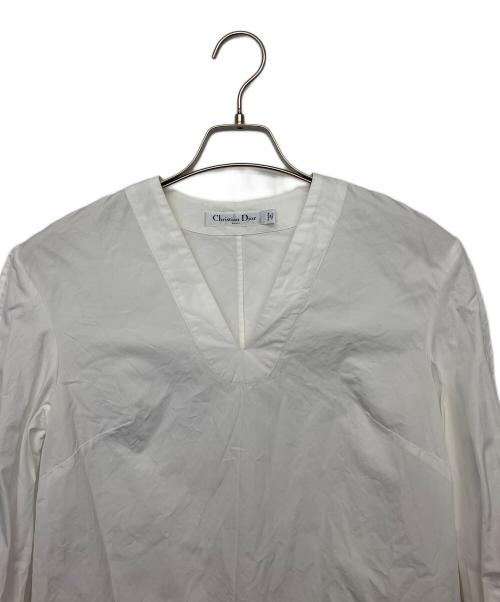 Christian Dior（クリスチャン ディオール）Christian Dior (クリスチャン ディオール) 長袖ブラウス ホワイト サイズ:36の古着・服飾アイテム