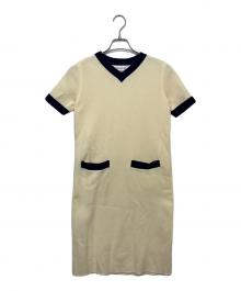 Yves Saint Laurent（イヴサンローラン）の古着「半袖ワンピース」｜ベージュ