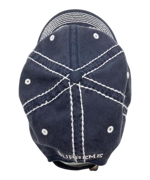 SUPREME（シュプリーム）SUPREME (シュプリーム) Big Stitch 6-Panel　キャップ　2020 Fall/Winter ネイビーの古着・服飾アイテム
