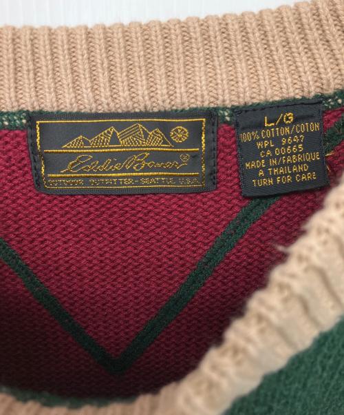 Eddie Bauer（エディーバウアー）Eddie Bauer (エディーバウアー) セーター グリーン サイズ:Lの古着・服飾アイテム